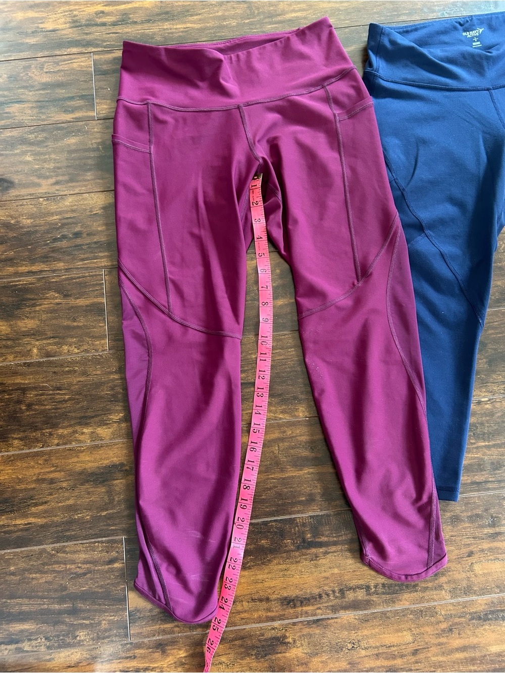 Old Navy Active Leggings Bundle Burgundy & Navy - Picture 7 of 7
